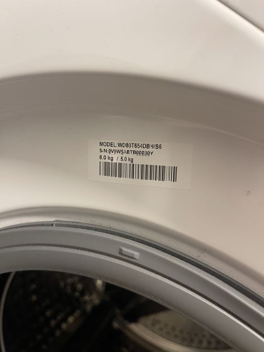 Pralko-suszarka Samsung addwash AI SmartThings 8/5 kg WD80T654DBH