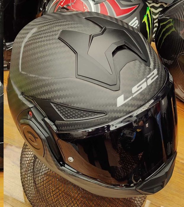 Capacete NOVO Modular LS2 Advant X Carbon Mat (37% DESCONTO)Tamanho XS