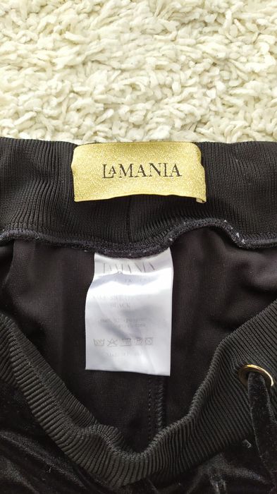 LaMania welurowe spodnie dresowe