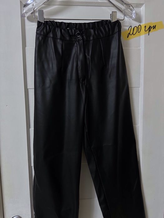 Штани із еко шкіри