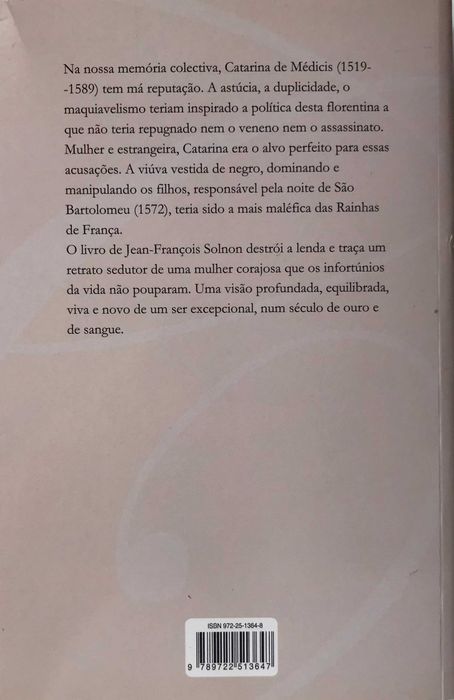 "Catarina de Médicis 1519/1580" Biografia de Jean-François Solnon 2004