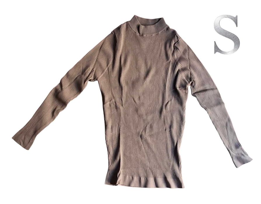 Camisola Gola Verde Acastanhado Zara S