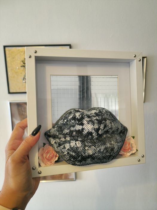 Moldura branca 3D