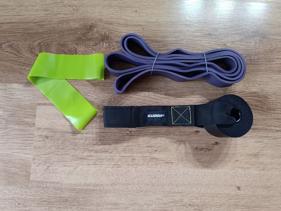 Zestaw gum do ćwiczeń siłownia sprzęt uchwyt do drzwi kudda