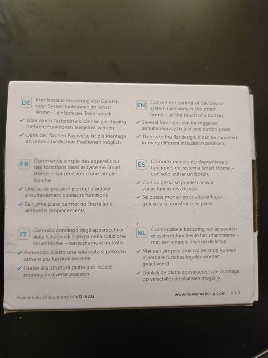 Przełącznik ścienny homematic wrcc2