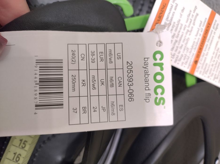 Нові в'єтнамки унісекс Crocs оригінал р.38-39