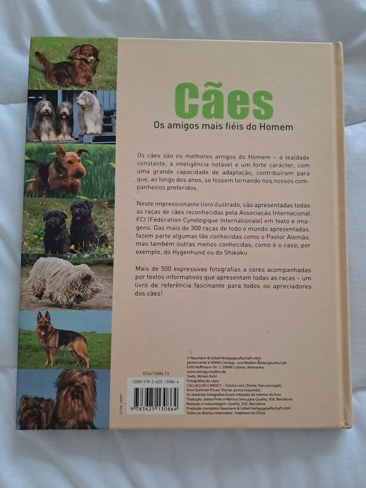 Livro "Cães Os amigos mais fiéis do Homem"