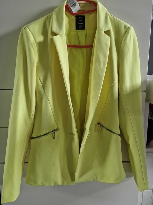 Żółta marynarka Sinsay S