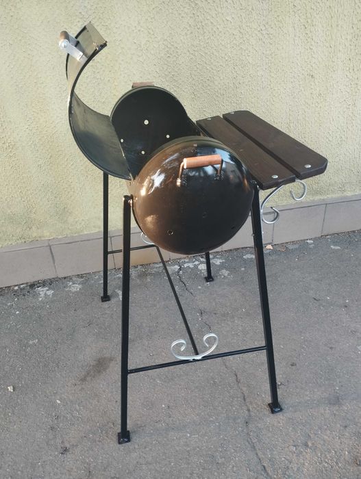 Мангал из газового балона.
