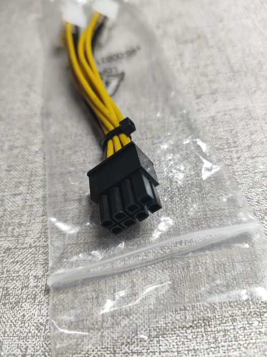 Переходник удлинитель для видеокарты GPU 8pin to 2по 6pin