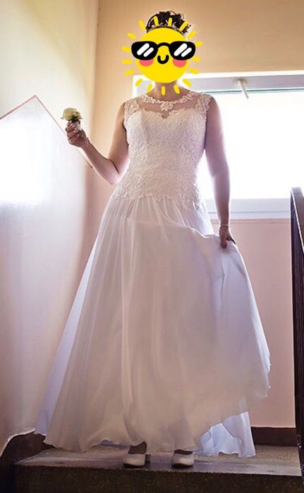 Sprzedam sukienkę ślubną, szytą na miarę z dododatkami