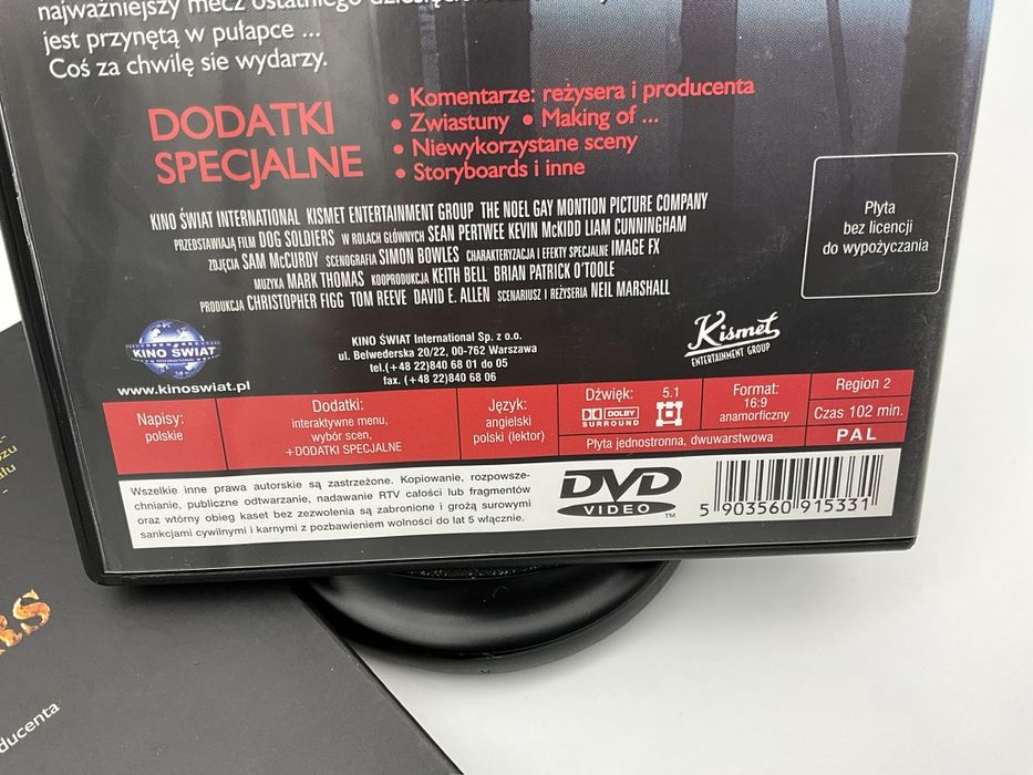 Dog Soldiers DVD, SLIPCASE, Horror/Sci-Fi 2002, Sean Pertwee