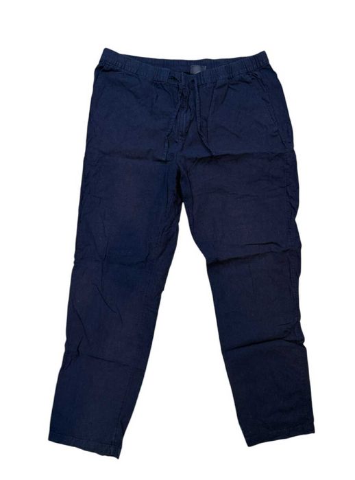 Spodnie lniane h&m granatowe XL