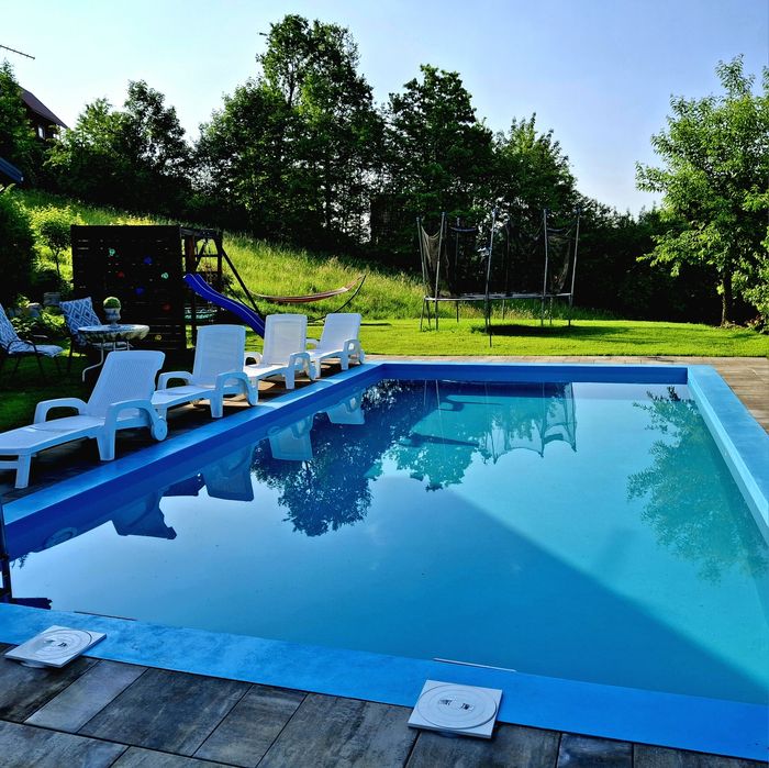 Domki , Bieszczady,Polanczyk , Solina, jezioro solinskie. Basen