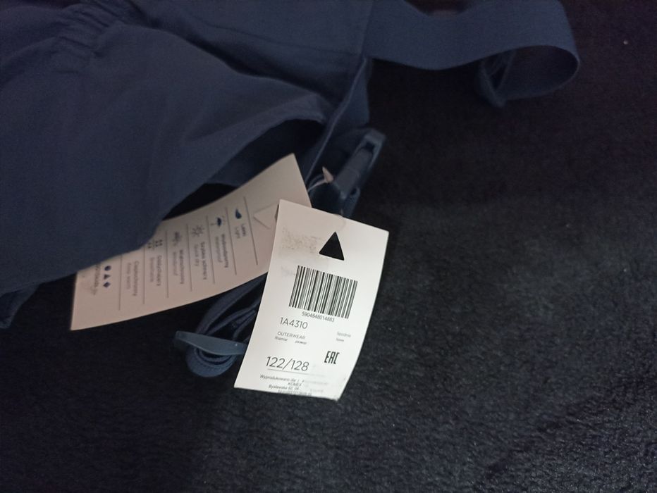 Spodnie przeciwdeszczowe 122/128