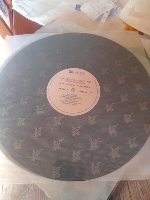 Disco de vinil com caixa
