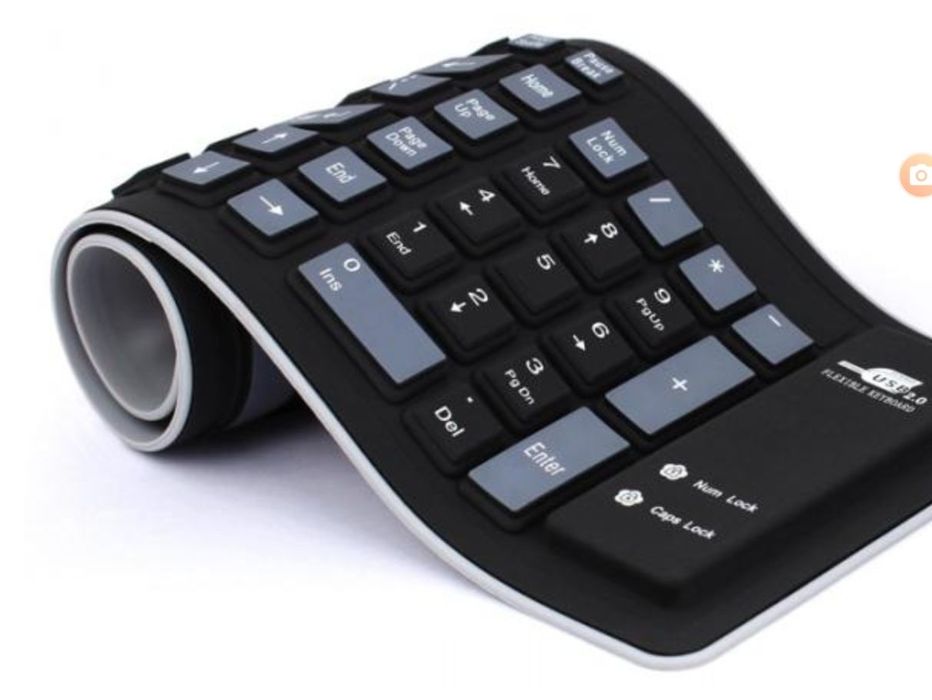 TECLADOS (2) mecânico em silicone e Bluetooth.