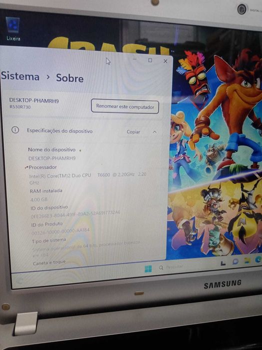 Portátil Samsung Modelo R530