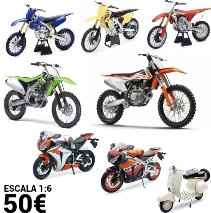 Miniaturas motos Motocross