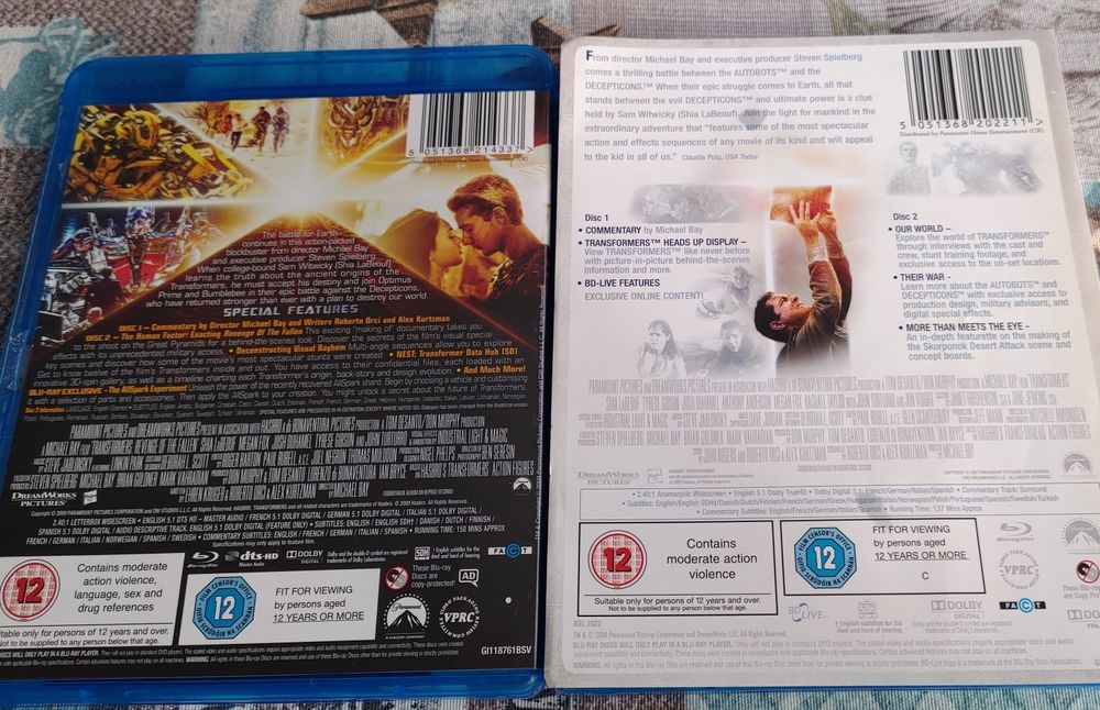 Blu-Ray Transformers Collection Special Edition 2 Movies