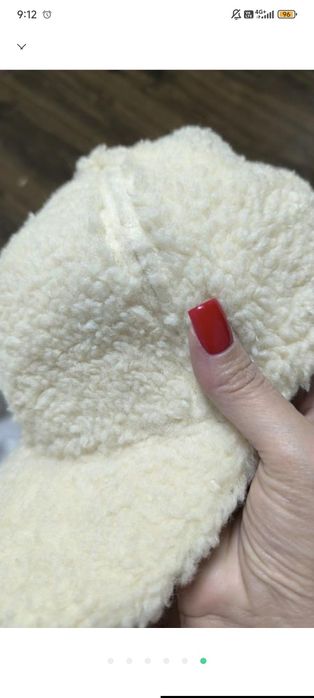 Зимова бейсболка шапка кепка тедді