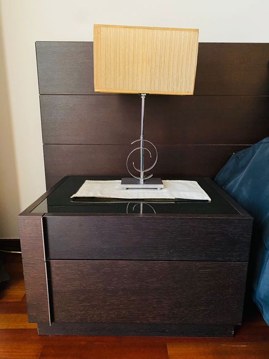 Conjunto de quarto madeira carvalho (inclui colchão 160x200)