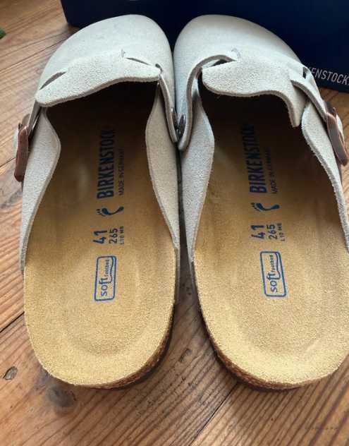BIRKENSTOCK Boston BS Sand Suede Leather R.40