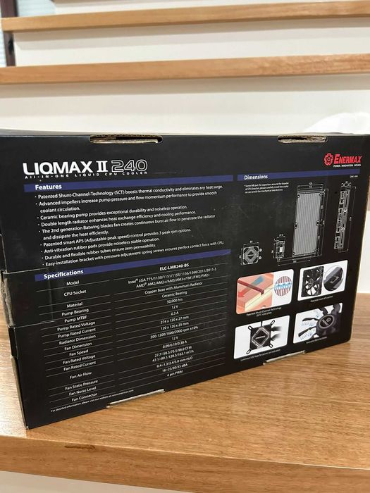 Cooler Processador AIO Enermax LIQMAX II 240mm - Novo!
