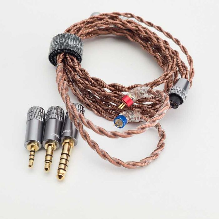 Kabel słuchawkowy CVJ VS400 modułowy 4.4mm zbalansowany + 3.5mm + 2.5mm na 2 PIN 0,78 mm - NOWY