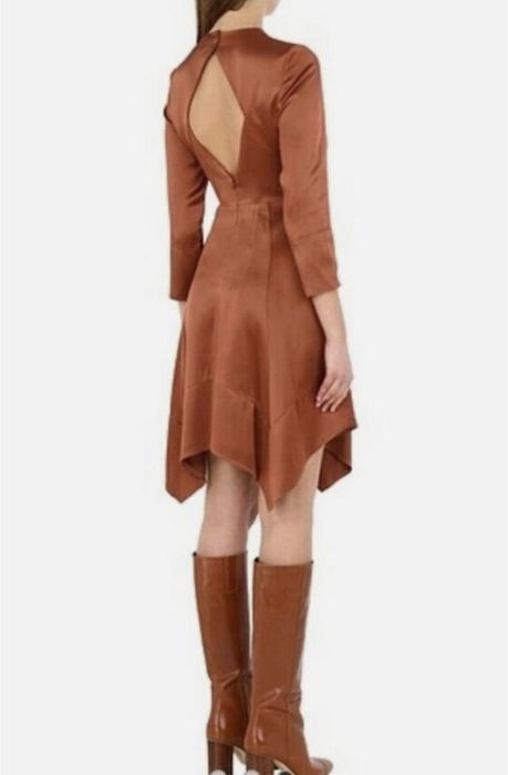 Мідна сукня коктейльна ivy & oak міні/міді довжина