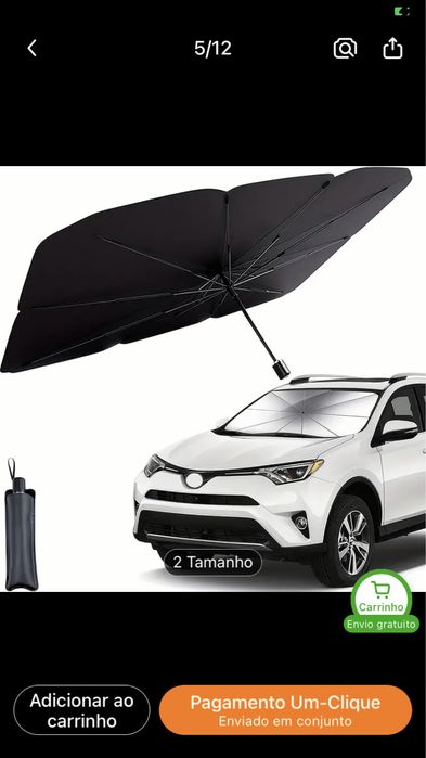 Protetor solar para carro