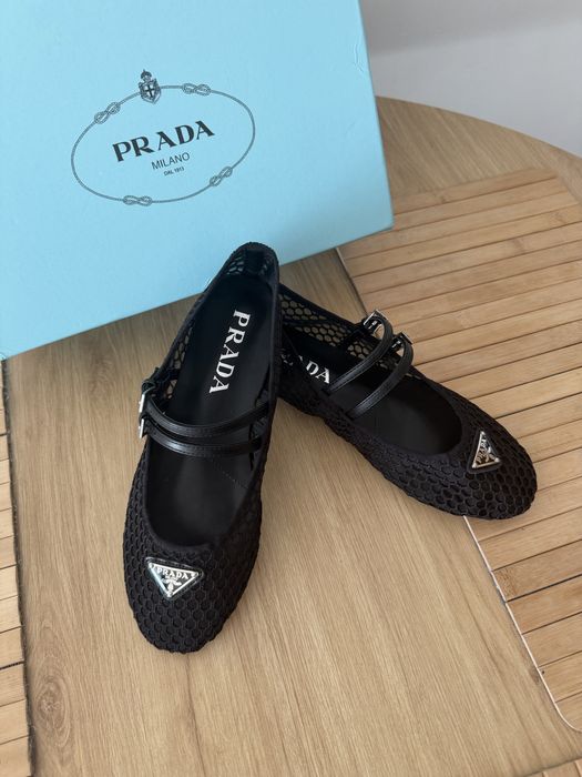 Balerinki Prada Espadryle Mokasyny