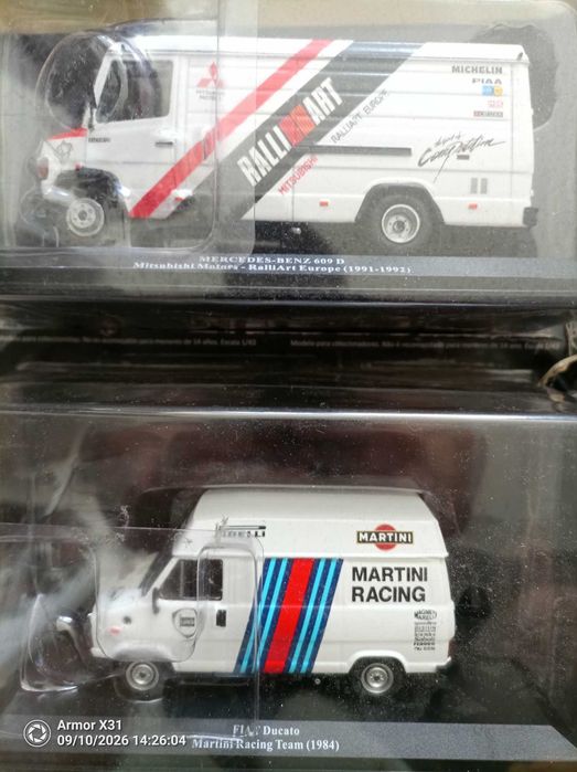 carrinhos miniatura carrinhas de assistencia rally 1/43