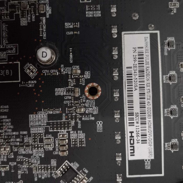 Placa Gráfica RX 570 4GB Sapphire Pulse