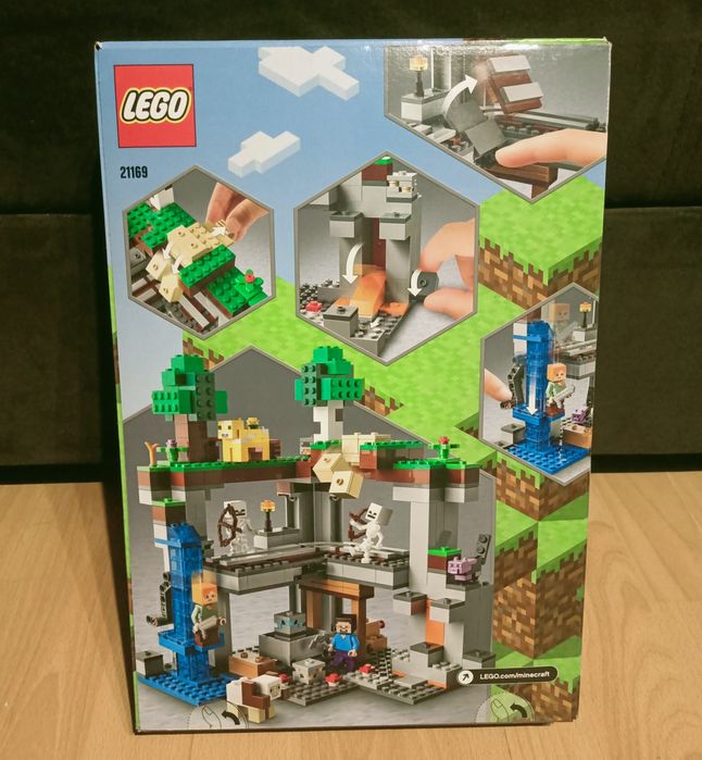 Lego Minecraft 21169 Pierwsza przygoda +8 lat  Nowy Okazja!