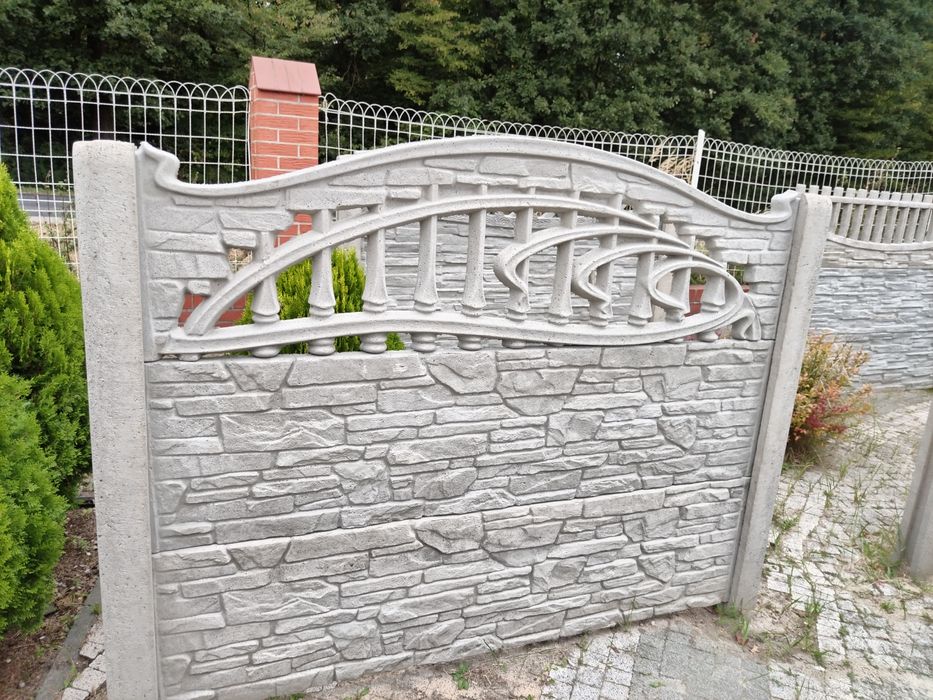 Ogrodzenie płyty płoty beton przęsła ogrodzeniowe