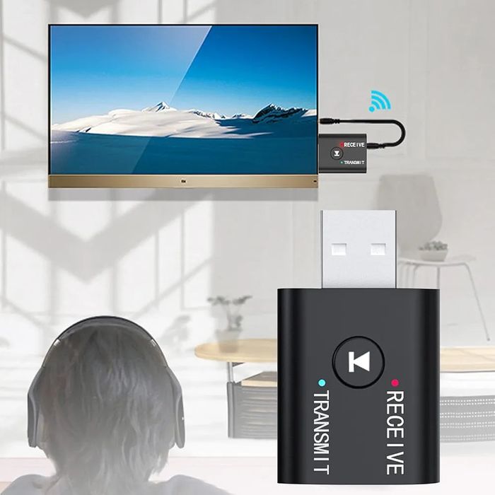 Adaptador de Áudio Bluetooth 2 em 1