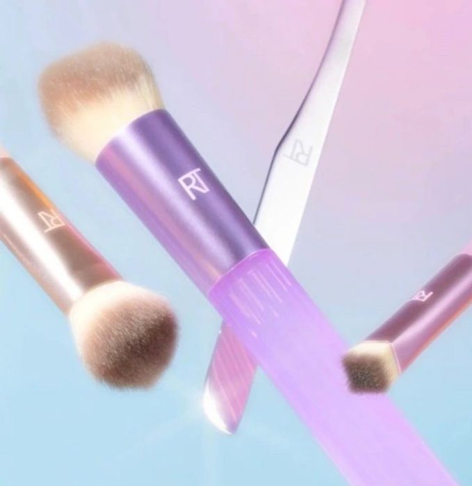 Real Techniques Pastel Pop Zestaw pędzli (3 szt) + szpatułka