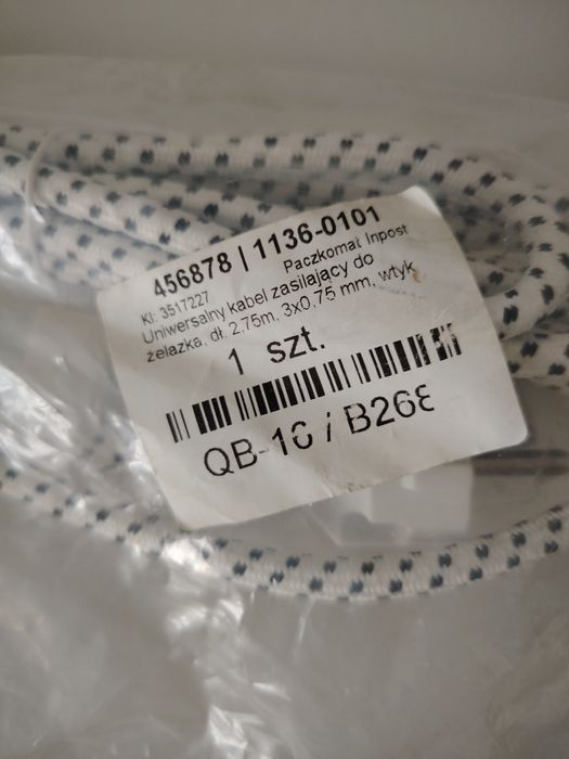 Uniwersalny kabel zasilający do żelazka