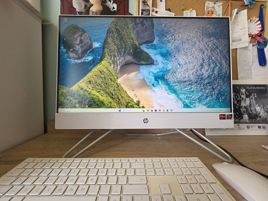 Komputer All-in-One HP 24" | Ryzen 5 5500U / 8GB RAM / 500GB SSD | Stan BDB