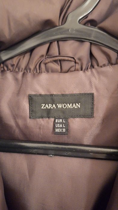 Casaco alcochoado castanho da Zara