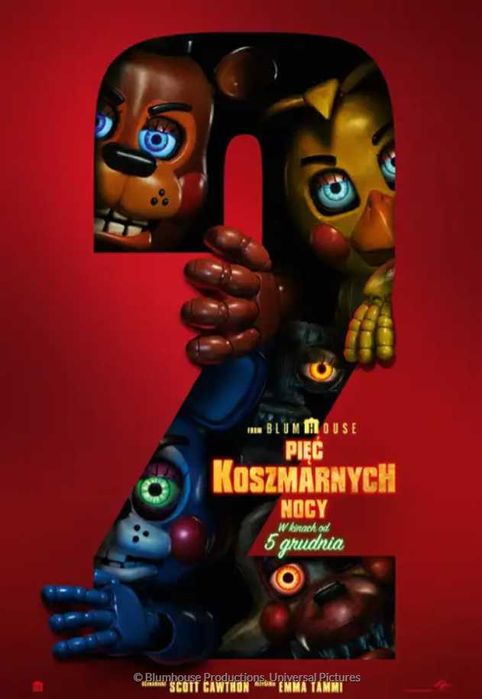 Plakat filmowy "Pięć koszmarnych nocy 2" 68 x 98 cm