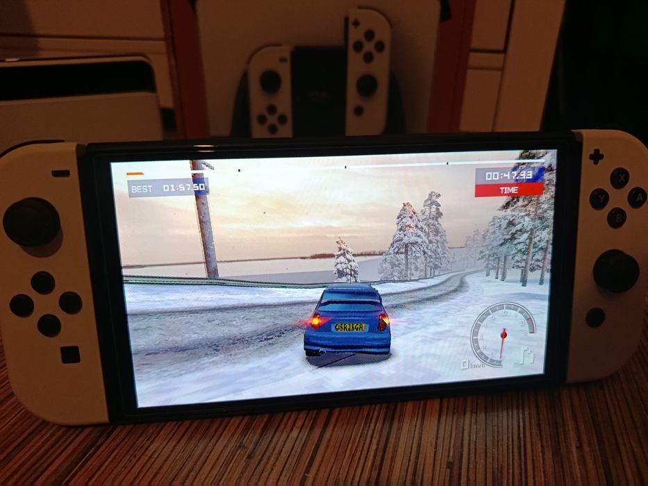 Nintendo Switch Oled biały, minecraft, jak nowy