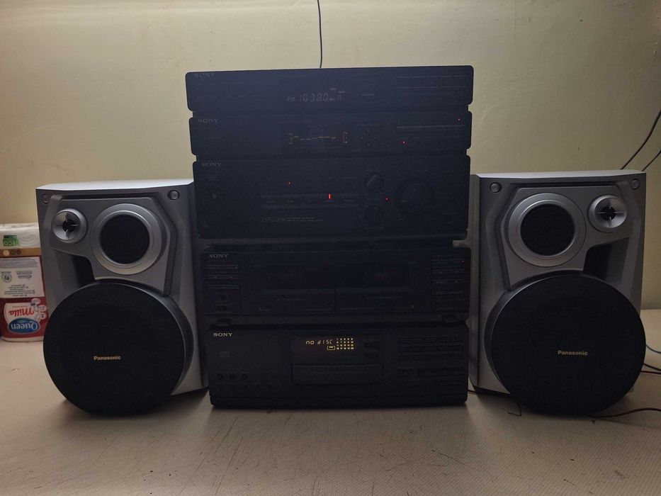 Wieża Sony + Głośniki Panasonic