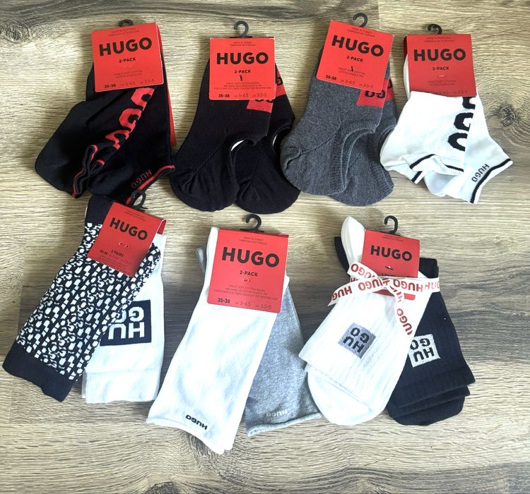 Шкарпетки Hugo Boss  35-38 , білі високі 36-42р. Бавовняні . 35-38