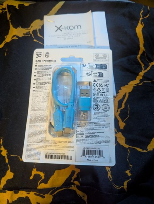 Lexar 512GB SSD paragon x kom do komputera laptopa notebook telefon iPada konsoli każdej SL26870 AFA External Portable SSD USB 3.2  bardzo szybki dysk