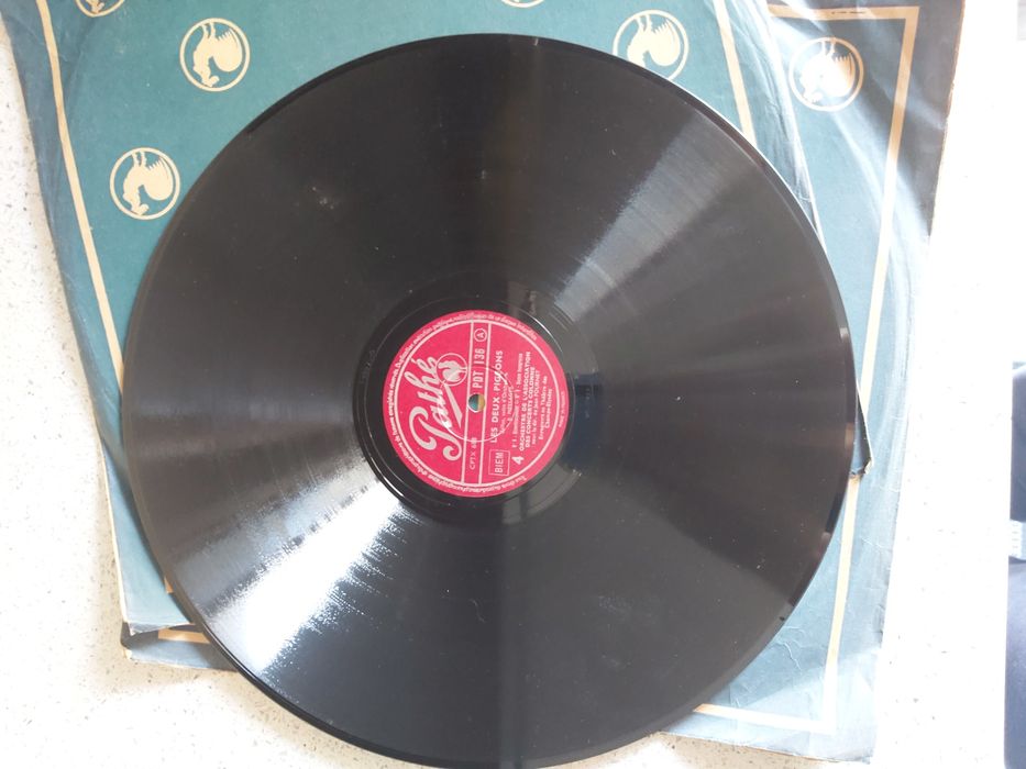 2 discos Pathé para grafonola