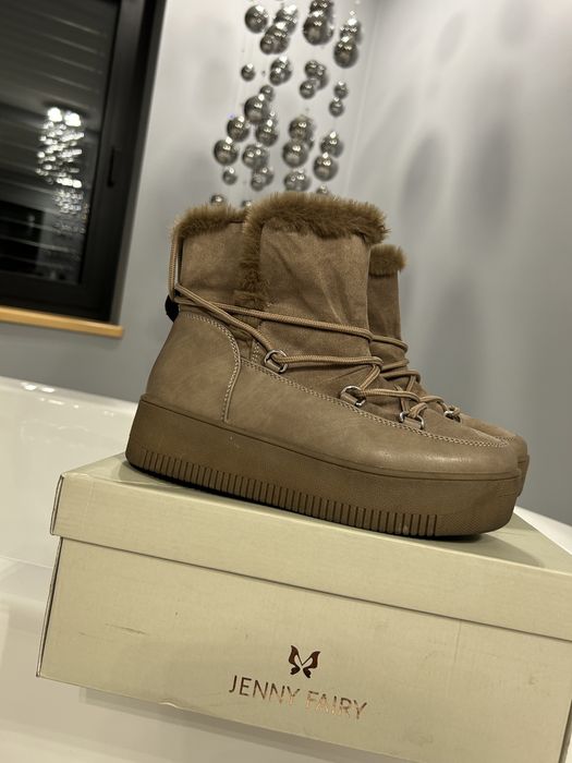 Botki zimowe brązowe Jenny Fairy rozmiar 36