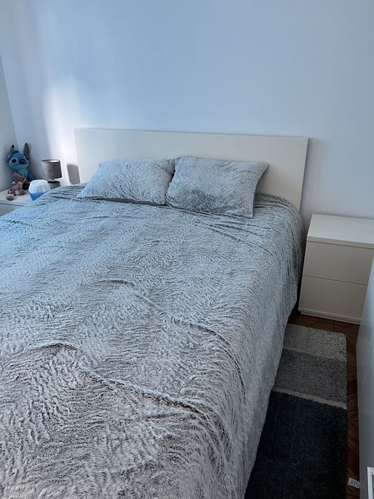 Quarto de casal lacado branco