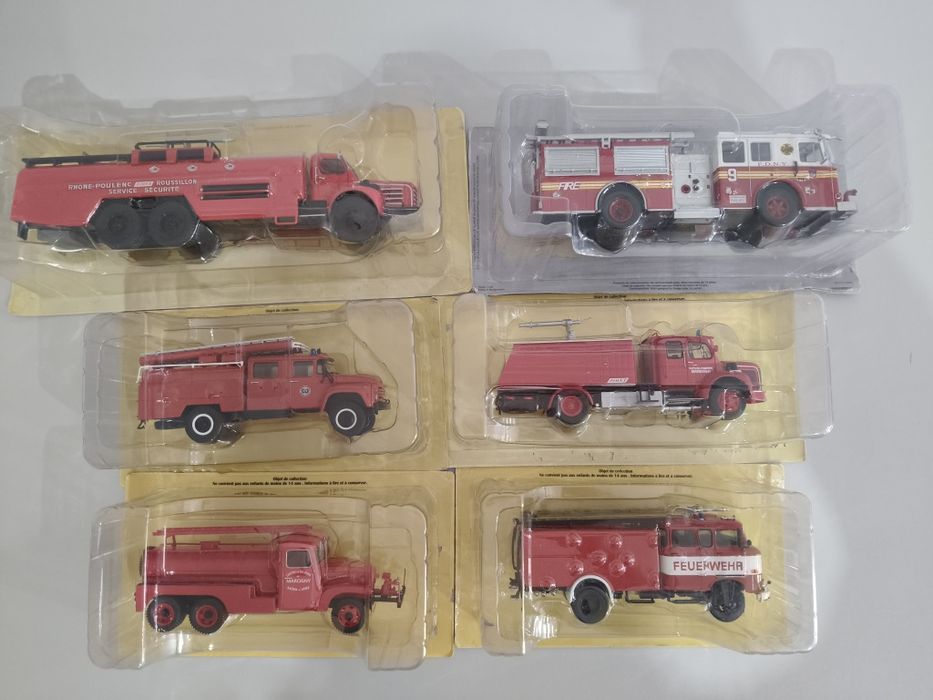 Miniaturas bombeiros, escala 1:43